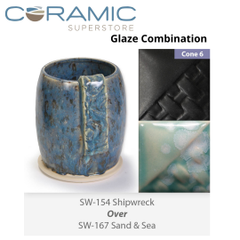 Shipwreck SW154 Over Sand & Sea SW167 Stoneware Combination Shipwreck SW154 Over Sand & Sea SW167 Stoneware Combination